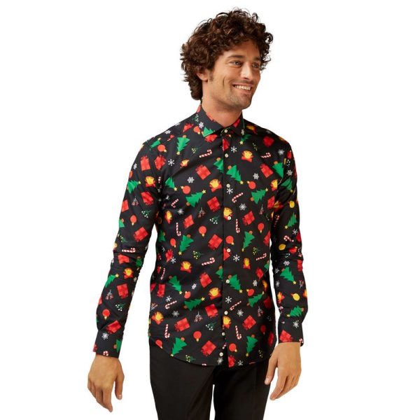 OpposuitsÂ® Christmas Icons Black Skjorte