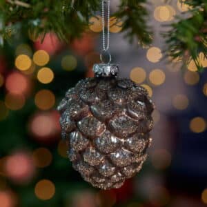 Maribel Pinecone Ornament Brown