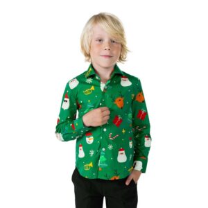 OpposuitsÂ® Festivity Green Børneskjorte