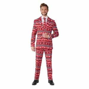 SuitmeisterÂ® Nordic Pixel Jakkesæt Rød