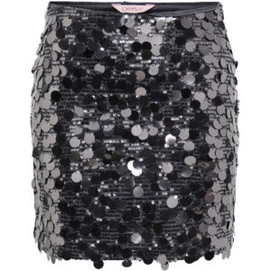 ONLY dame nederdel ONLJADEL - Gunmetal W. GUNMETAL SEQUINS
